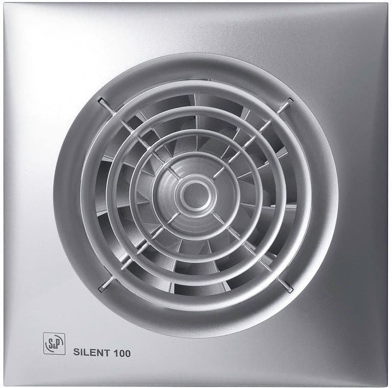VENTILATEUR SALLE DE BAINS SILENT-100 CZ SILVER S&P