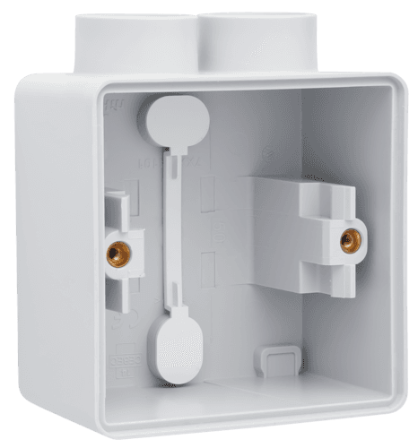 Boîte en saillie simple étanche aux projections d'eau avec une entrée M20 double pour une fonction, couleur gris
