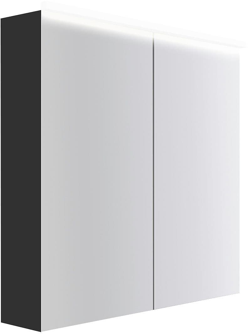 ARMOIRE TOILETTE COFFEE 2 PORTES 800MM 4250K GRAPHITE DOUX MAT