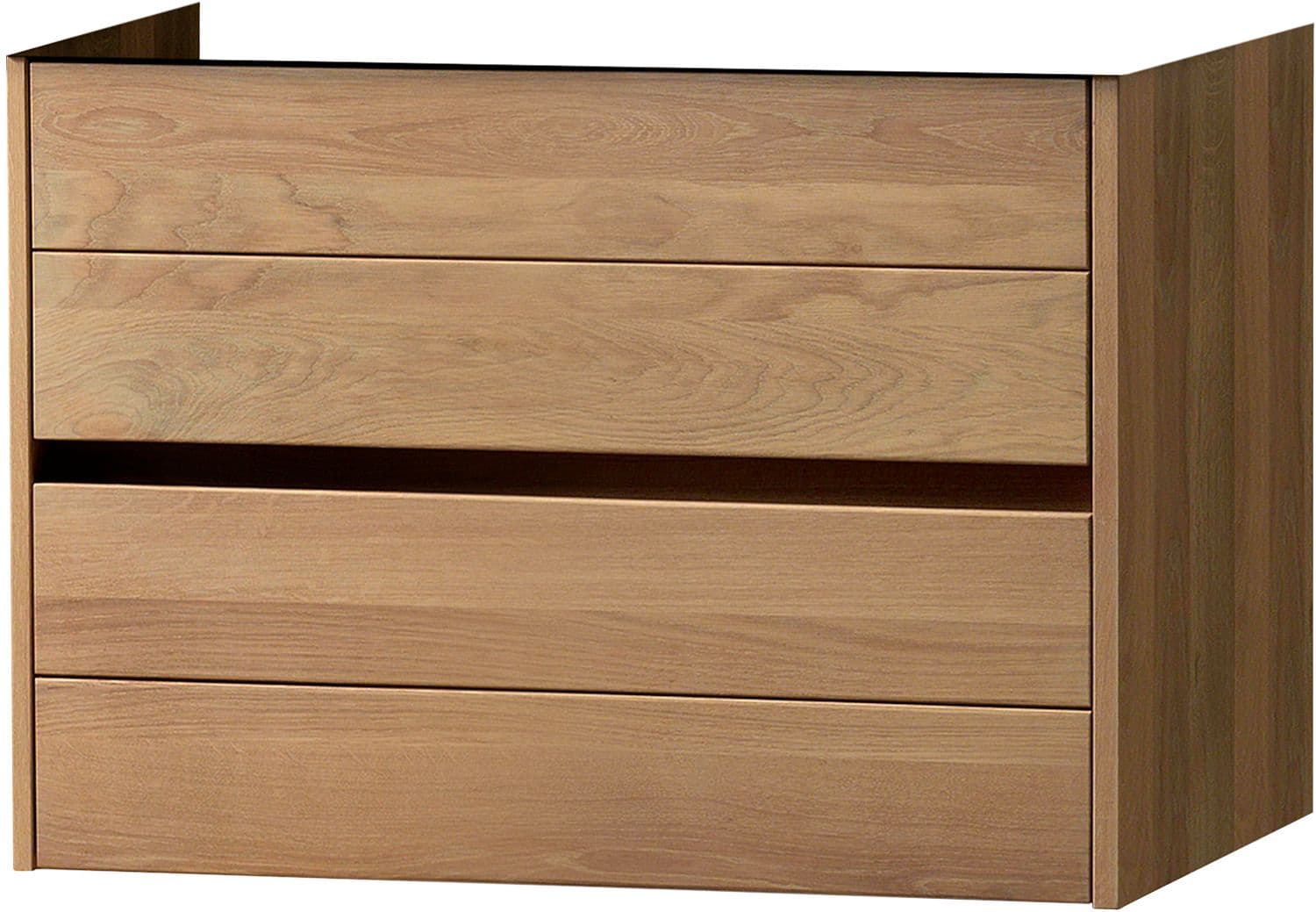 SOUS MEUBLE COMBO MASSIF/MOLTO 2 TIROIRS 90CM CHENE