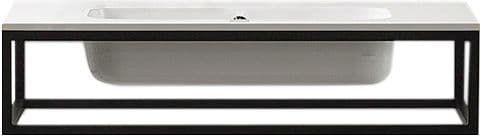 CADRES OUVERT DETREMMERIE 120CM H 20CM NOIR ALUMINIUM