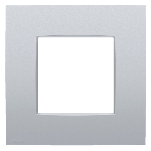 Plaque de recouvrement simple, couleur Niko Intense sterling coated