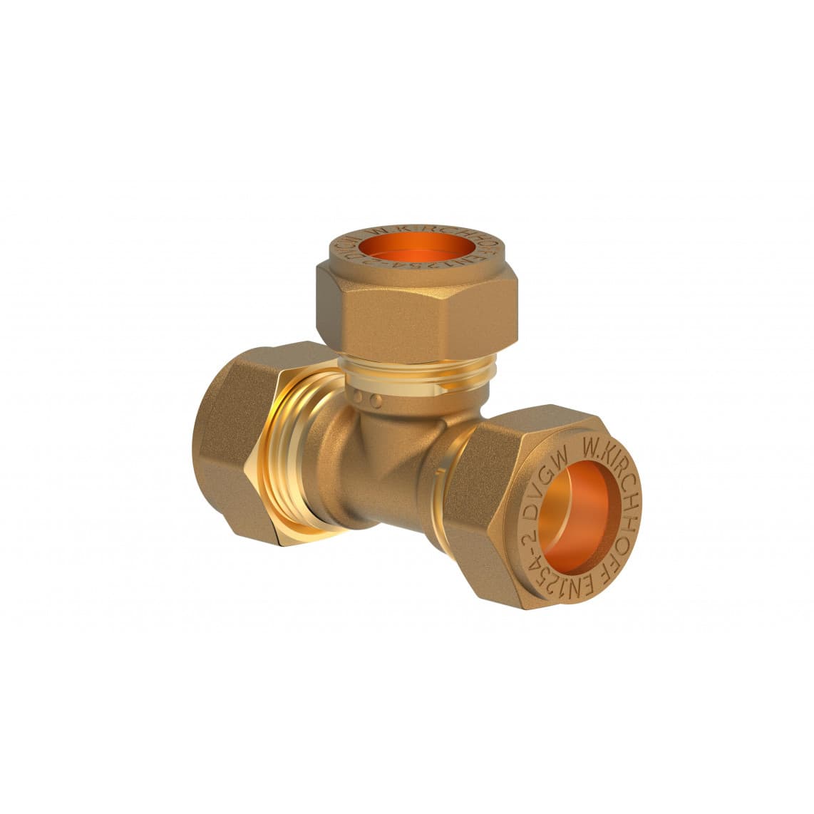 989453317 LT pièce en T, vierge, 18 mm, raccord à serrer pour tube en cuivre