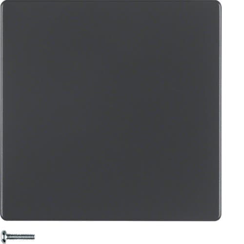 Bouton - poussoir simple radio quicklink Knx Q.1 / Q.3 Anthracite Velours