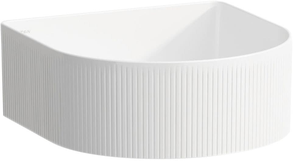 VASQUE A POSER SONAR RELIEF LAUFEN 34X34 SANS TROU ROBINET/TR-PLEIN BLANC