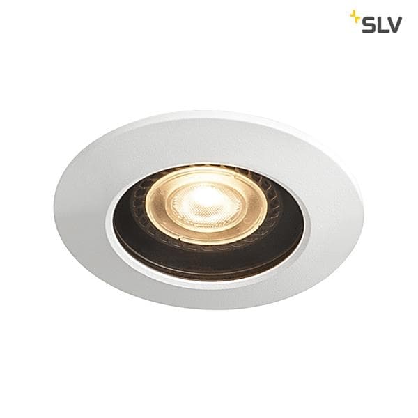 Encastré de plafond extérieur Varu Qpar51 DL, Noir / Blanc, IP20 / 65