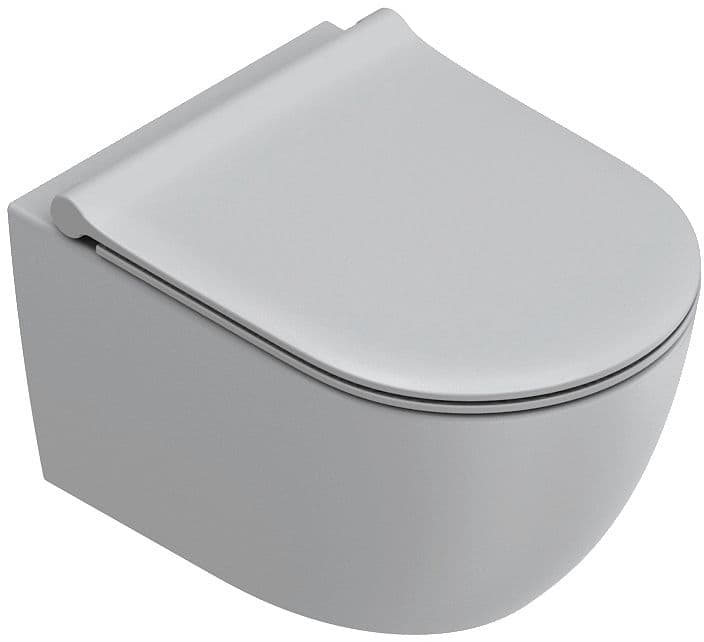 WC SUSPENDU SFERA 50 ORIGINAL CATALANO CATAGLAZE+ FIXATION INVISIBLE SILENTECH CEMENTO SATINATO