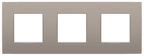Plaque de recouvrement triple, entraxe de 71 mm, couleur Niko Intense bronze coated