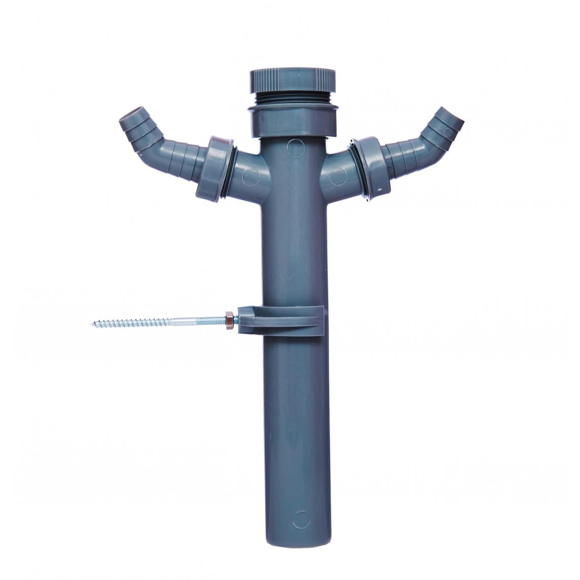 98837939 ECO-SAVE KS tube plongeur, Gris, 1 1/2" F x 250 mm, pour DN 40 mm siphon, 3/4" raccordement d'appareil double