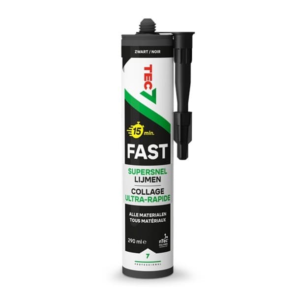 Colle rapide Tec 7 Noire tube de 290ml