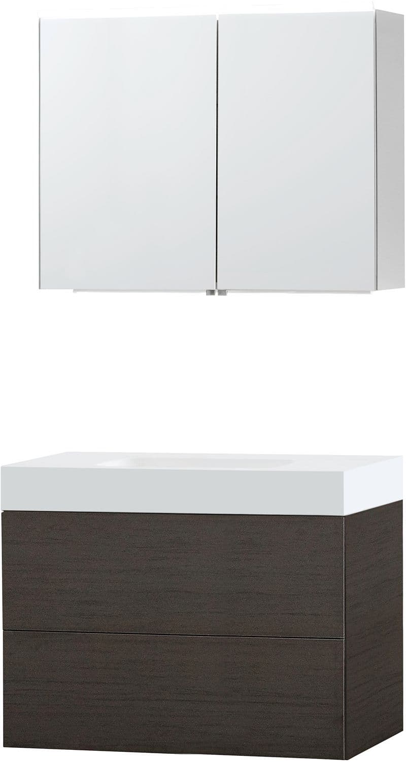 MEUBLE PURO SOLO WENGE 90 SOLID PURO ARMOIRE TOILLETTE