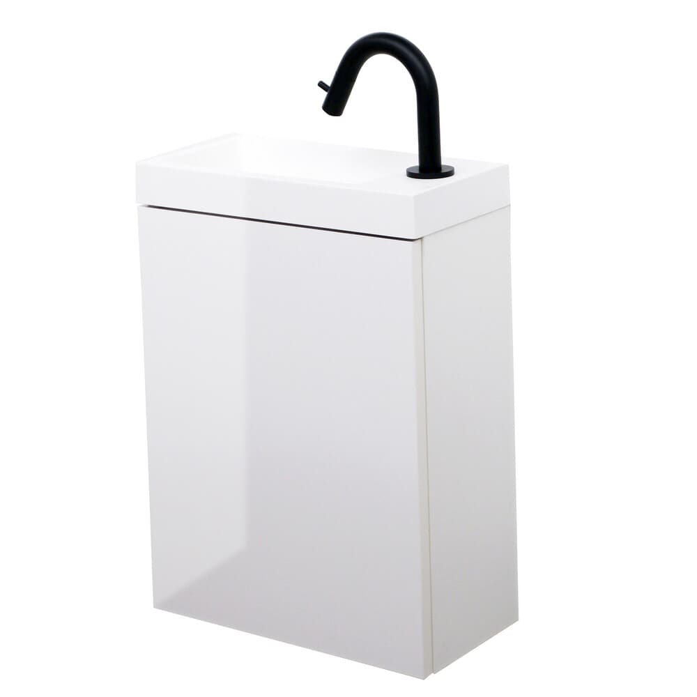 Van Marcke Mano meuble vestiaire 1 porte sans poignée 20x40x50cm blanc brillant