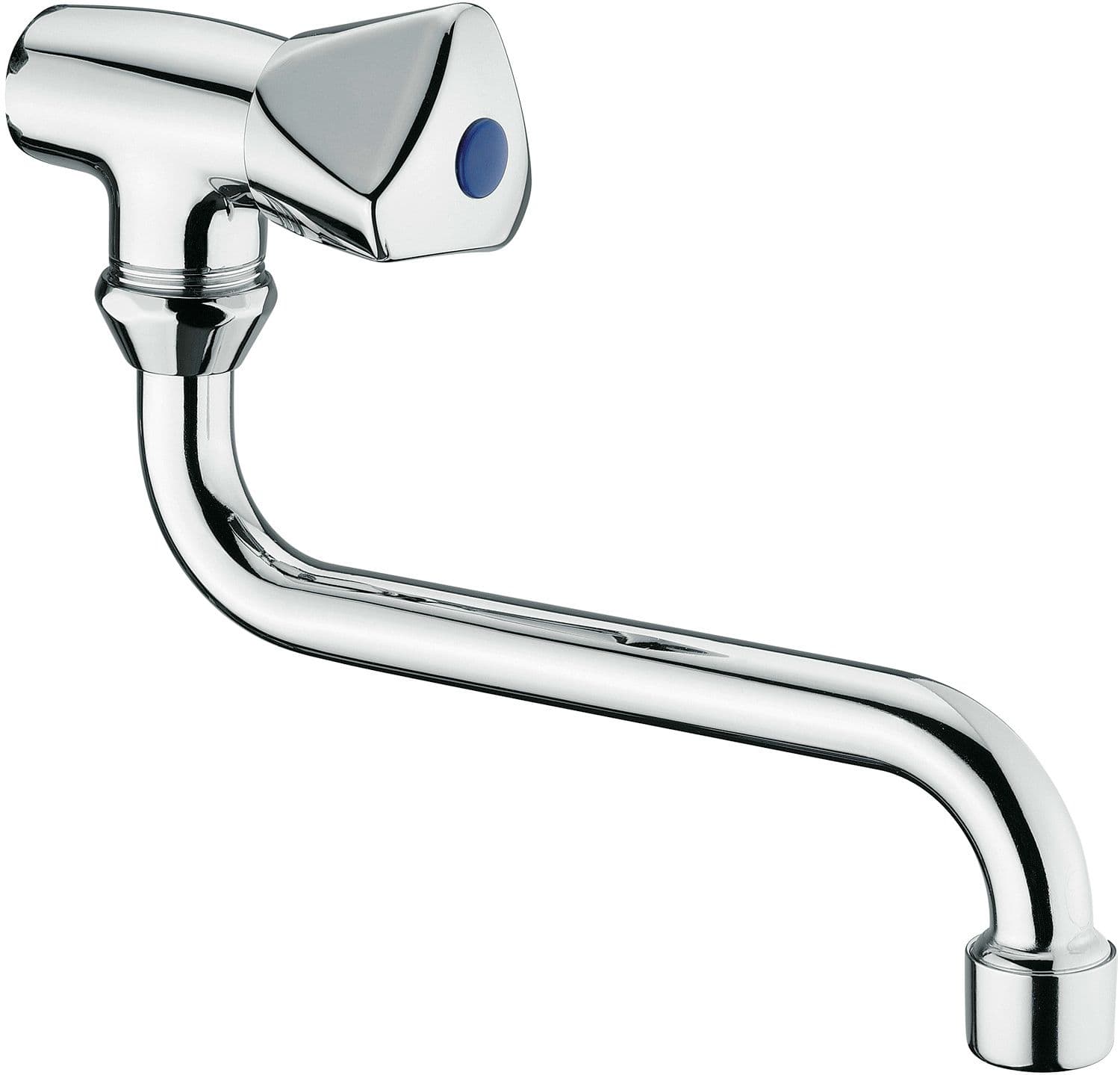 ROBINET MURAL SIMPLE LAGUNA BEC EN-DESSOUS 16CM CHROME