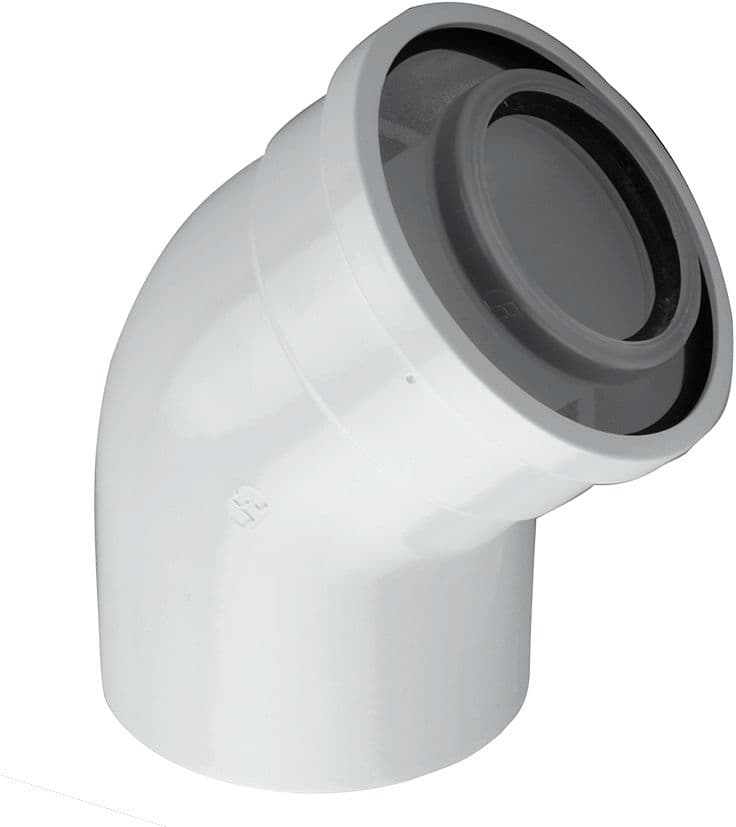 COUDE CONCENTRIQUE 45° 80/125MM BOSCH