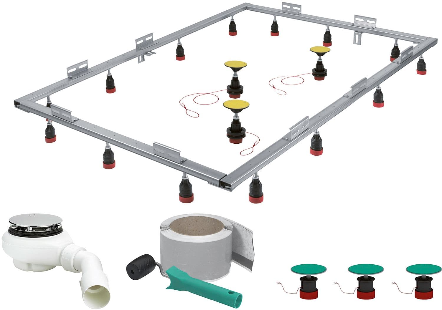 SET DE MONTAGE POUR DOUCHE MEPA MAX.120x180 9CM 51L/MIN