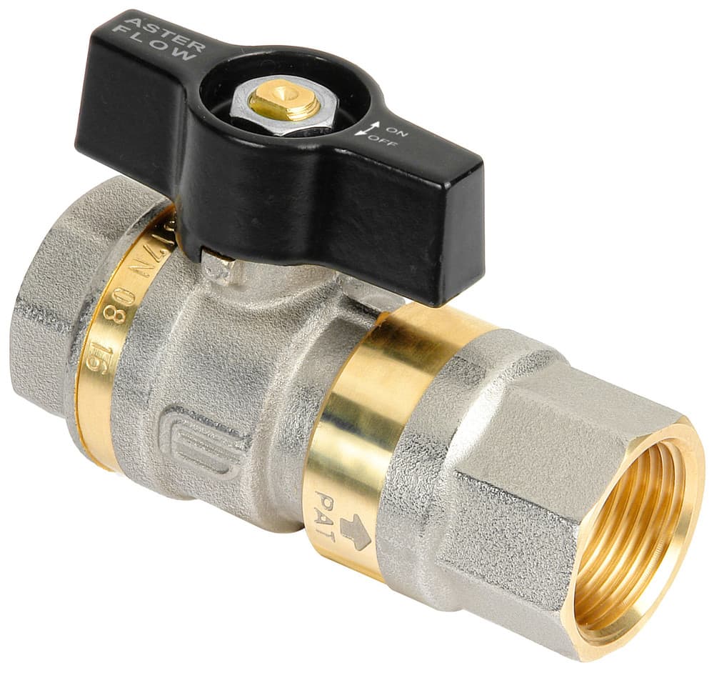 Effebi Aster Flow robinet à bille avec clapet anti-retour 1/2" ACS agrée
