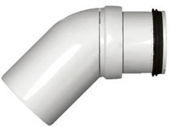 COUDE PP 45° MF 40MM BLANC