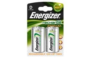 Energizer - pile rechargeable Ni-Mh - D / LR20 - 2500mAh - 2 pièces