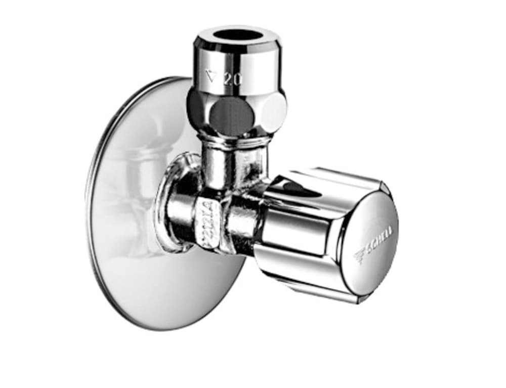 Schell robinet d'équerre version courte chrome G 3/8"M x G 3/8"M