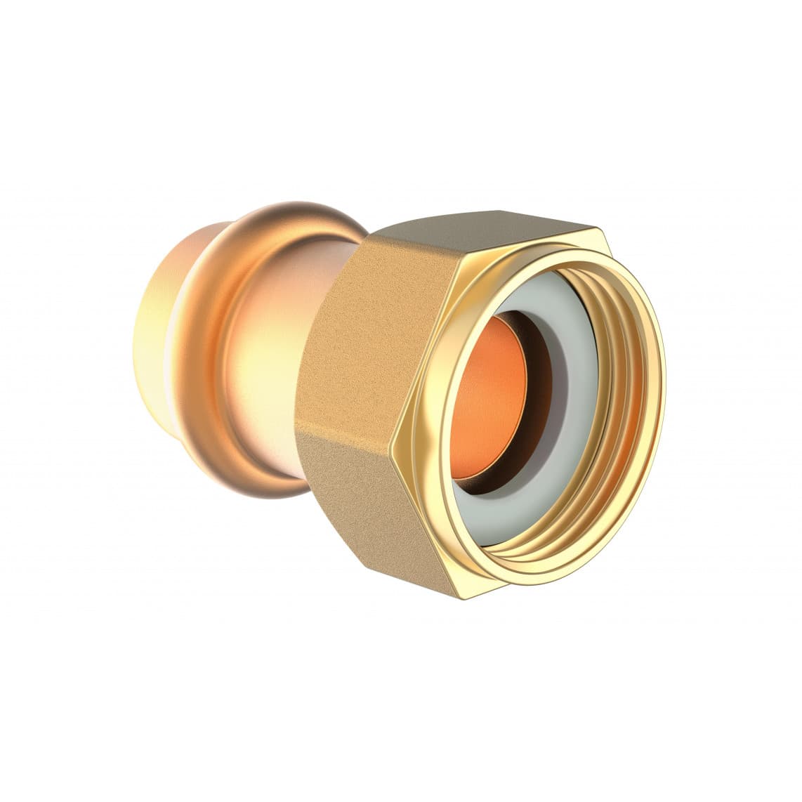 988628754 BR raccord de transition à serrer, vierge, 22 mm x 3/4" F, 1 manchon, (P4355)