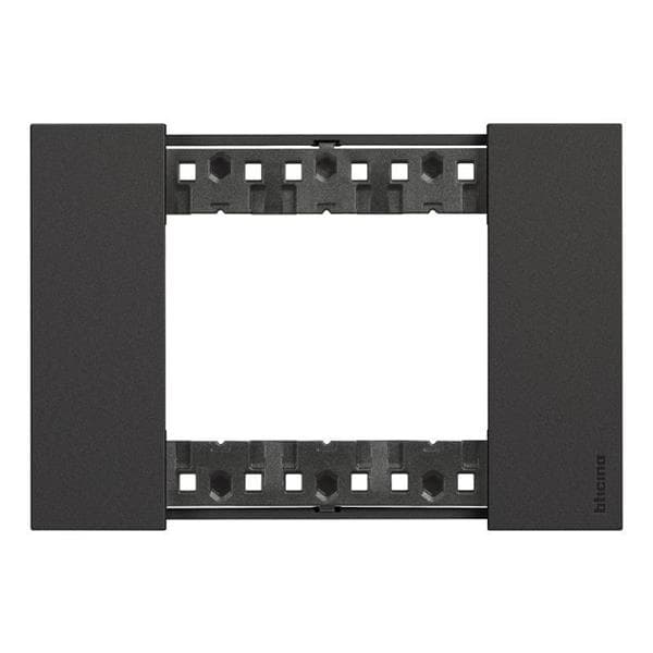 LNow plaque 3 modules Noir pour support référence K4703