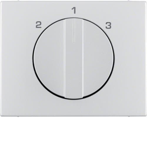 Enjoliveur avec bouton rotatif pour interrupteur 3 paliers sans position 0 K.5 Alu
