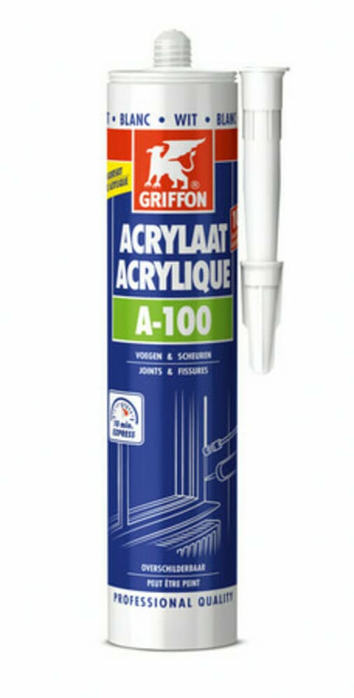 Griffon A-100 cartouche de mastic acrylique universelle de 300 ml blanc