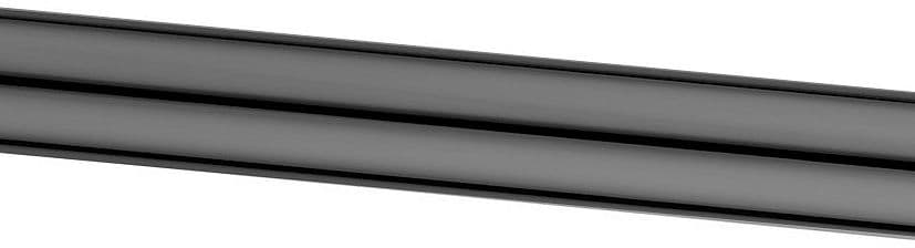 TUBE RALLONGE UNIVERSEL SIPHON HORIZONTAL NOIR 50CM SANS COLLERETTE