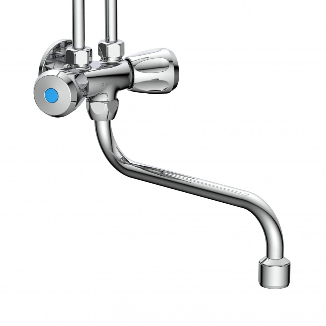 37690 Mitigeur évier basse pression, chromé, pour un chauffe-eau de 5 litres sur évier