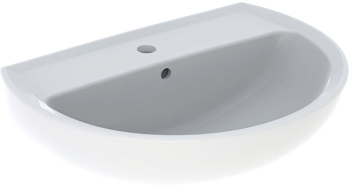 LAVABO BASTIA GEBERIT 60CM +TROU ROBINET/TROP-PLEIN BLANC