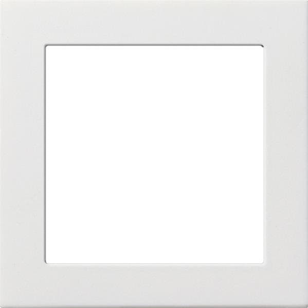 Cadre adaptateur avec découpe carrée pour appareils avec cache (50 x 50mm) Blanc brillant - Ce