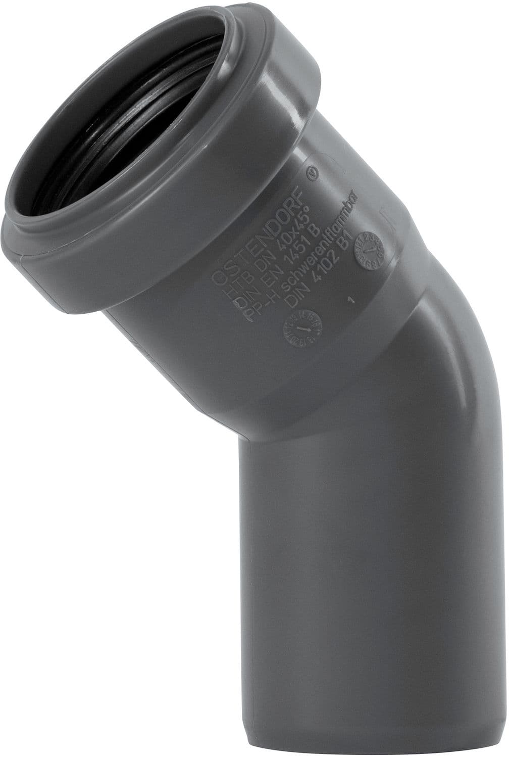 COUDE 45° MF 40MM PP HT-SAFE OSTENDORF