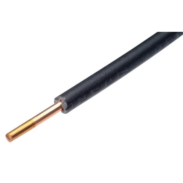 Vob 6 Noir (H07V-U) en rouleau de 100m classe CPR: ECA