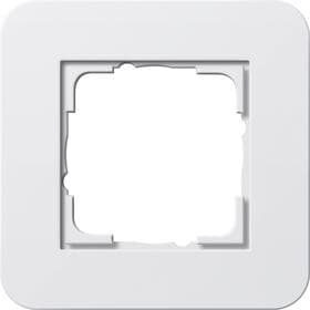 Cadre de finition Gira E3 Blanc brillant avec cadre de support Blanc brillant avec