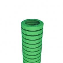 Tube vide PE sans tire fil vert diamètre 40mm en rouleau de 50m