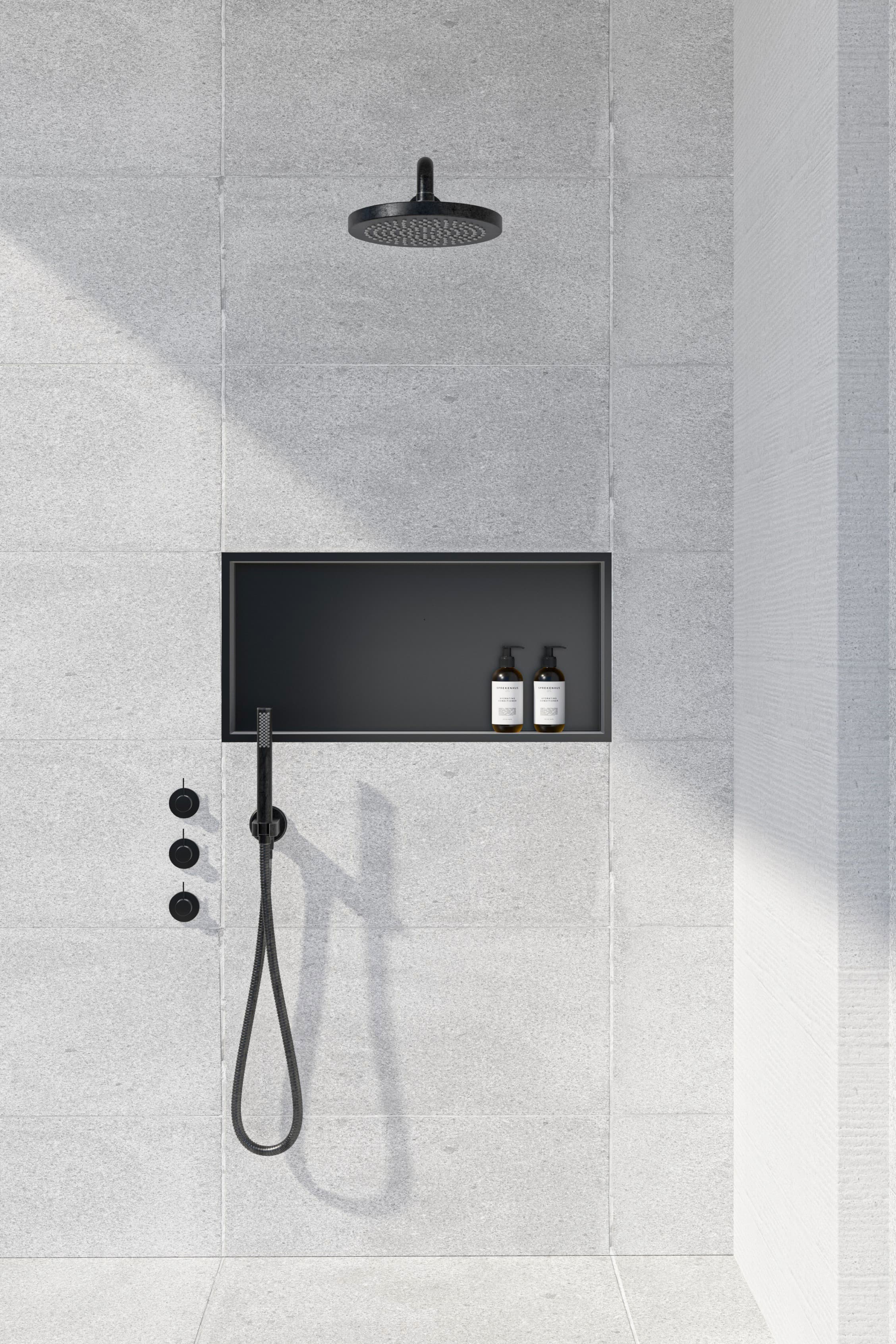 ALONI NICHE ENCASTRÉE (300X600X70MM) - NOIR MAT