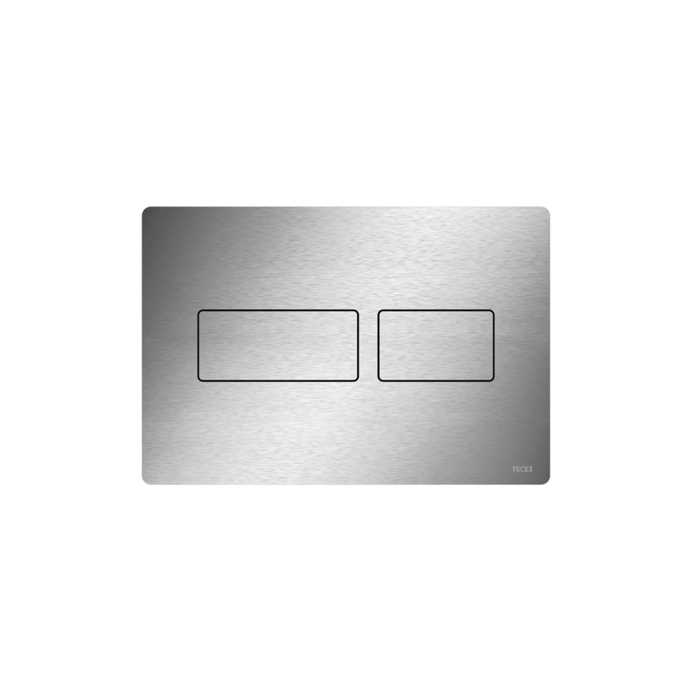 PLAQUE DE DÉCLENCHEMENT WC TECESOLID, DOUBLE TOUCHES, INOX BROSSÉ