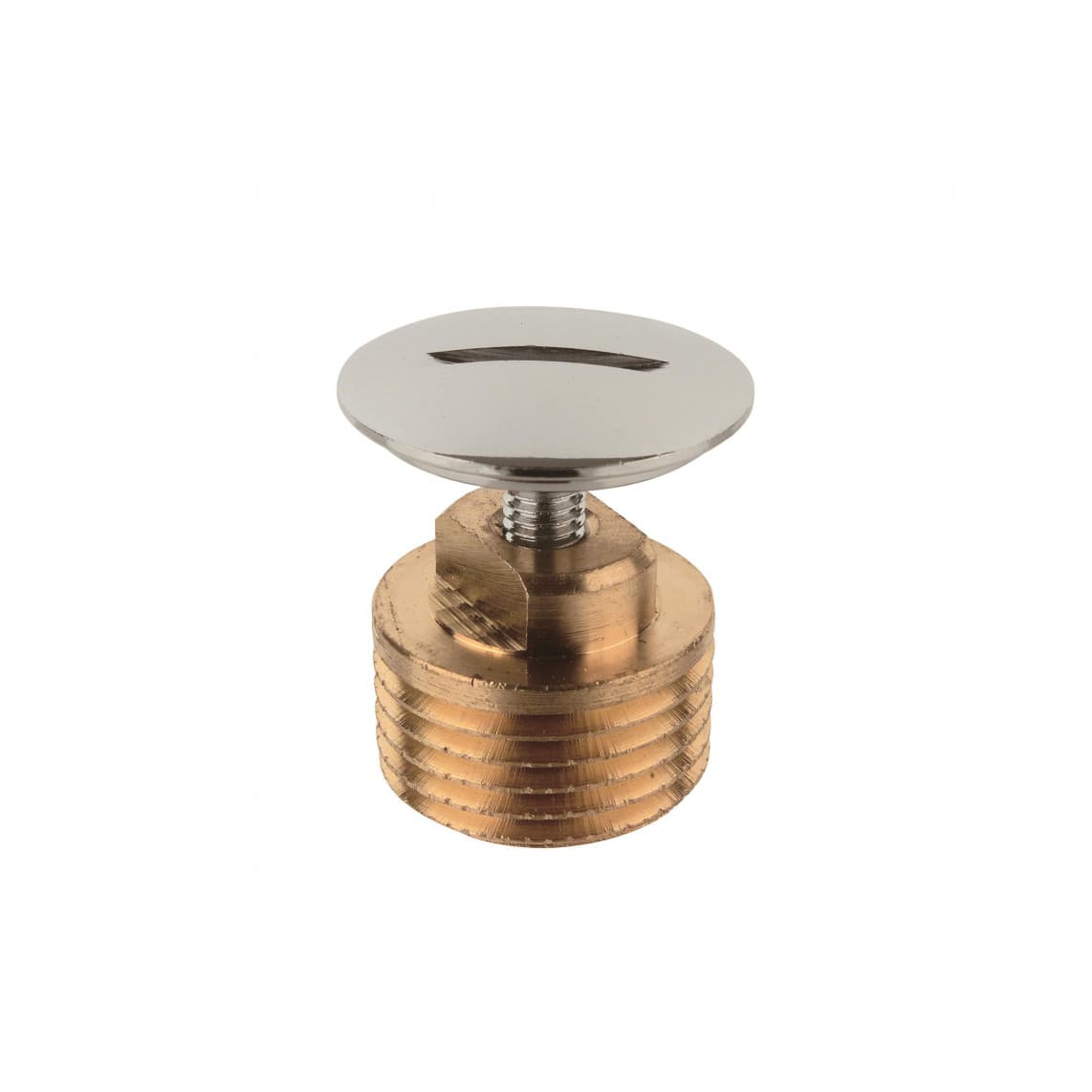 989425155 LT bouchon, chromé, 1/2" M, avec fente