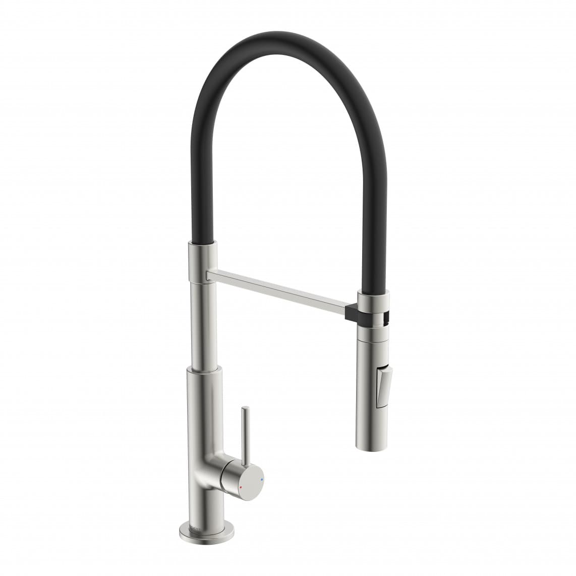 23138 DESIGN Mitigeur évier, Apparence Inox/noir, Apparence Inox/rouge, Apparence Inox/gris