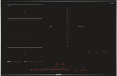80cm Series 8 induction hob, FlexInduction, 4 zones, 1 FlexZone, DirectSelect Premium with
