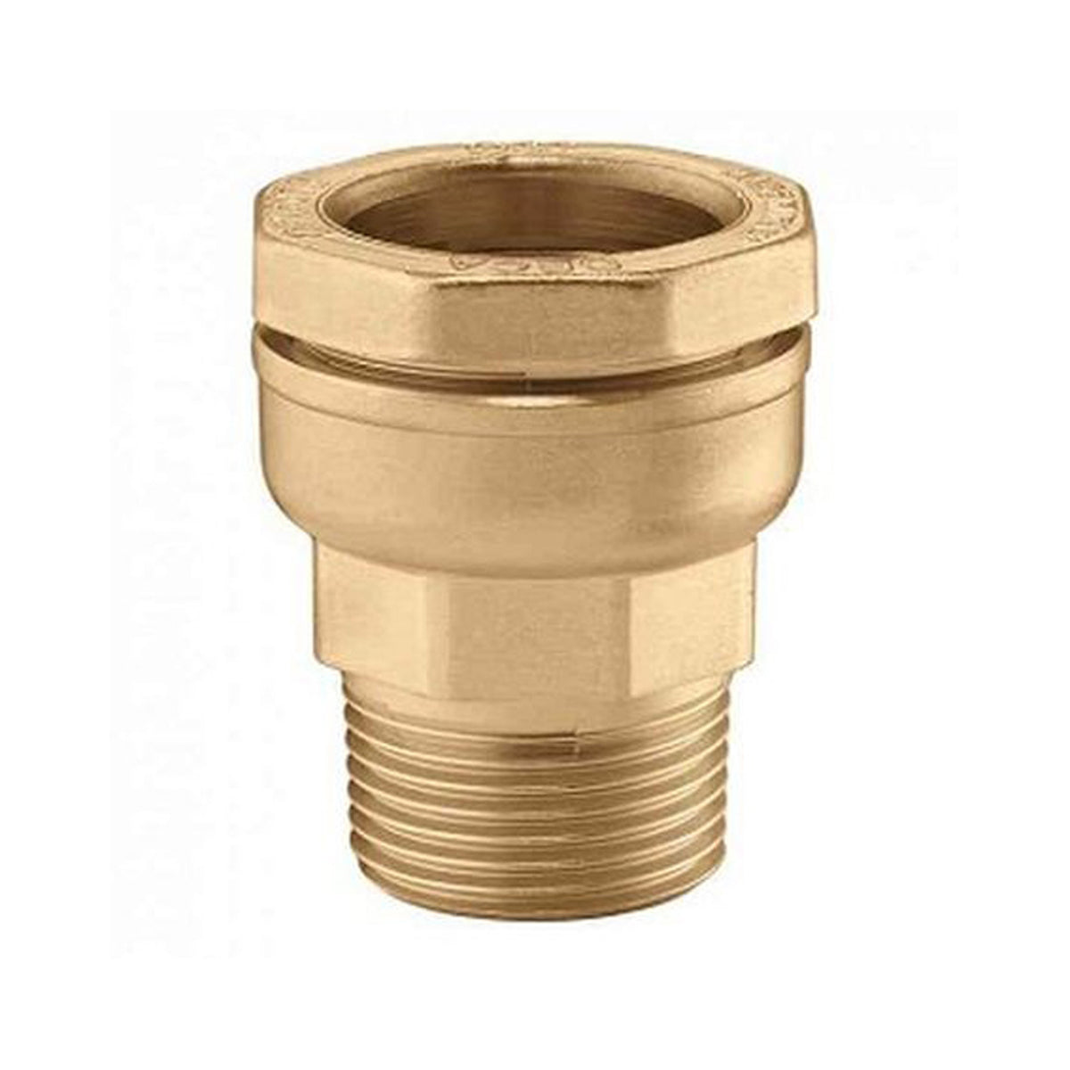 "RACCORD DROIT DECA POUR TUBE ACIER ET PE 015R 1""MX34"