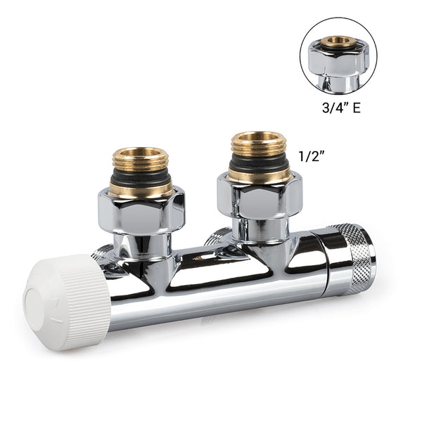 CORPS DE VANNE DESIGN ÉQUERRE 3/4’’ EK