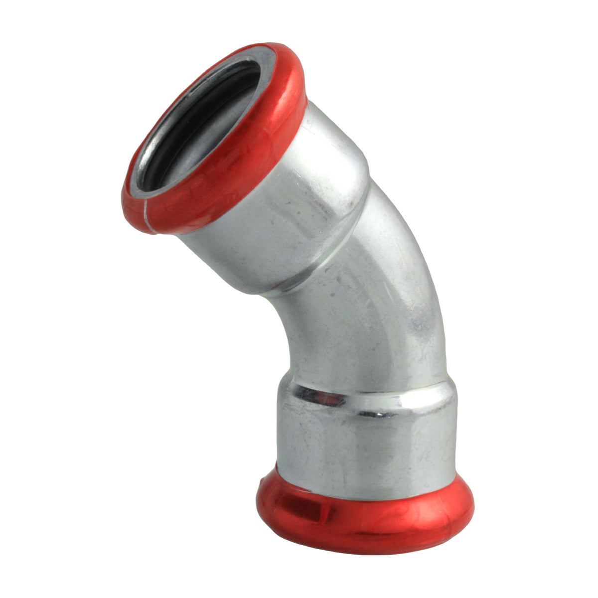 PRESS ACIER 'M 'GALVANISÉ COUDE 45° 18 X 18 MM FF C22ZDLBP