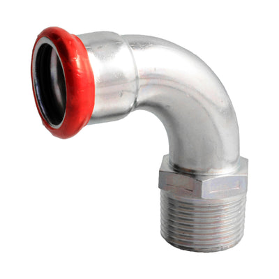 PRESS ACIER 'M 'GALVANISÉ COUDE 90° M1/2 X 15 MM C83PCLBP