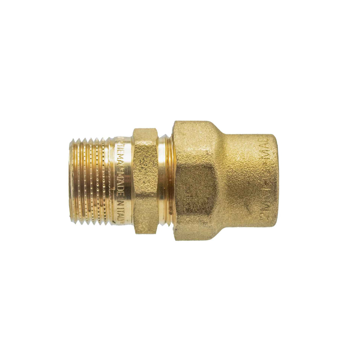 RACCORD DROIT BICONE GAZ BG271 1/4MX12