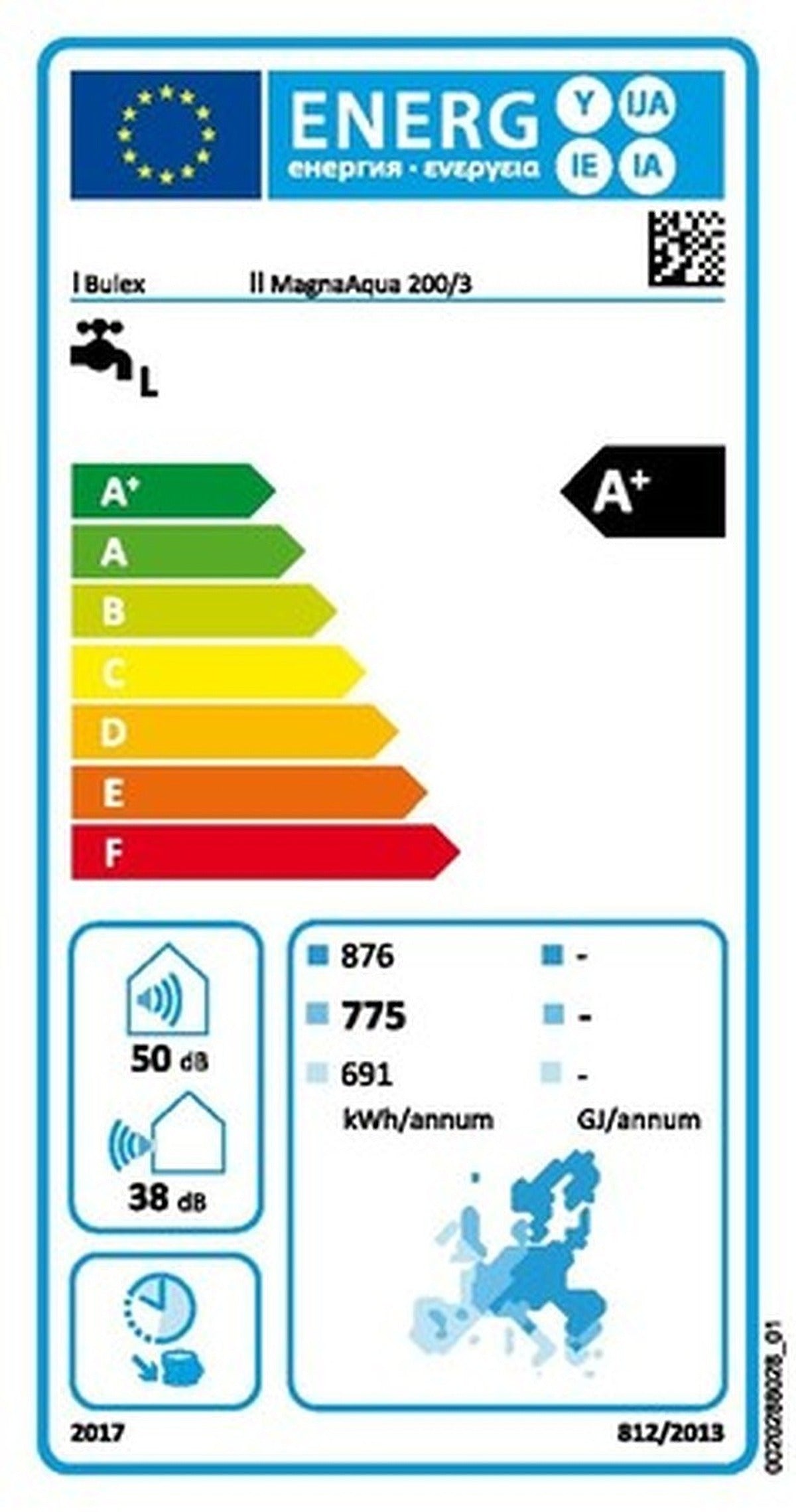 Bulex Magna Aqua 200/3 thermodynamische boiler 200L