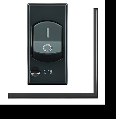 Axolute - 1P+N 6A 1,5kA stroomonderbreker, donker