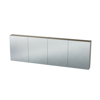 Van Marcke Nebulo Luxe armoire de toilette L2000xH650xP178 4 portes-miroir double face taupe