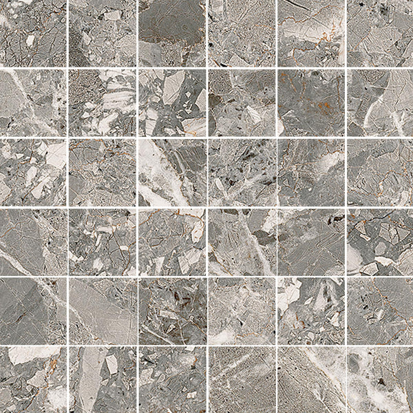 TAU Mosaico Belcastel Graphite 30x30 (5x5)