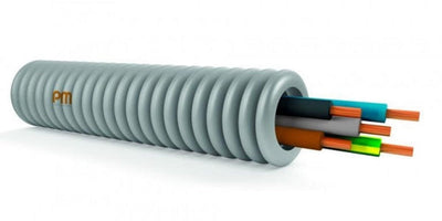 Tube précâblé Vob 5G2.5 diamètre 20mm en rouleau de 50m classe CPR: ECA